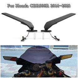 For Honda CBR 500R CBR500R 2016-2023 2021 2022 Stealth Mirrors Adjustable Rotate HD Glass Wing mirror Motorcycle accessories