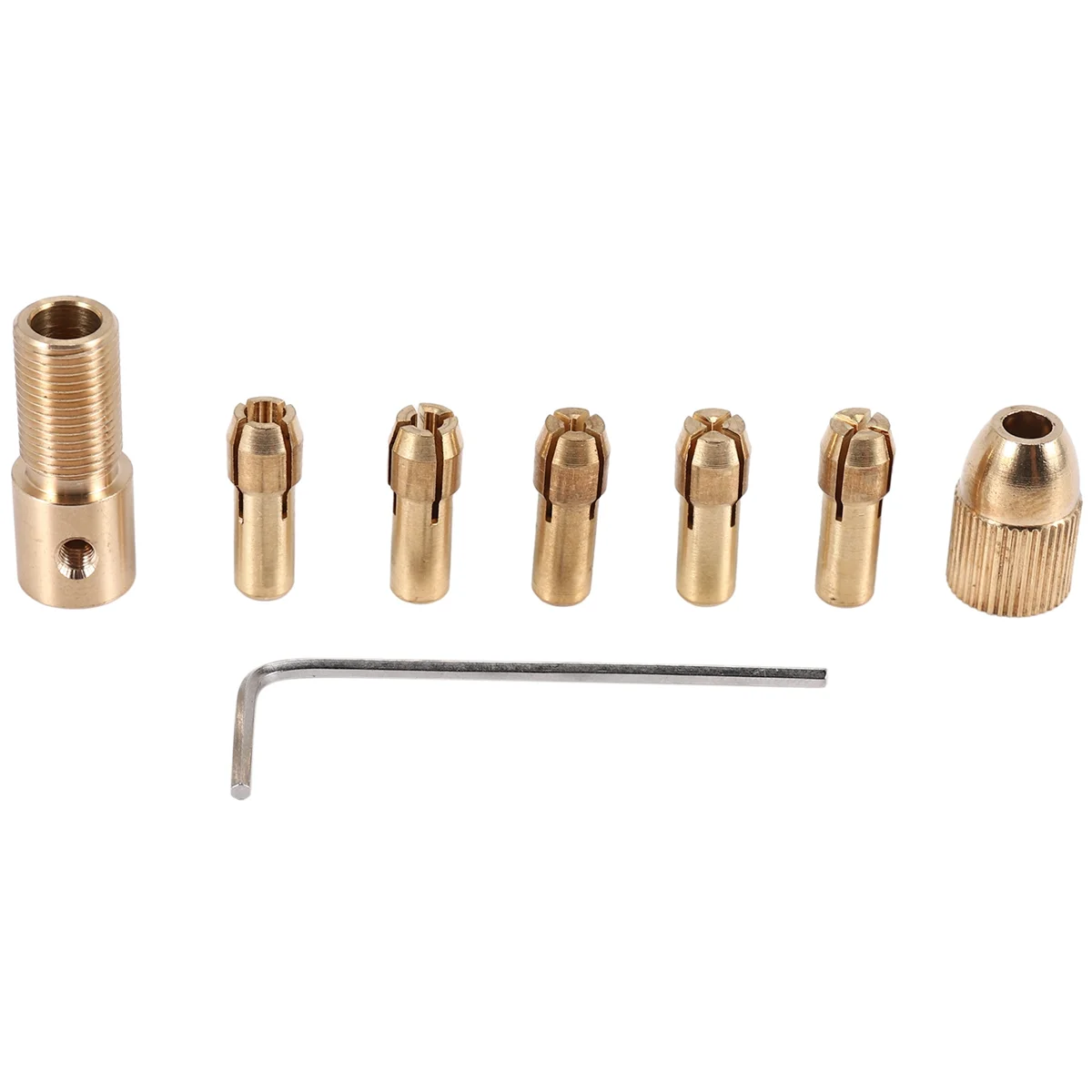 8-Piece 0.5-3mm Drill Chuck Collets Set of Quick Chuck for Mini Tools