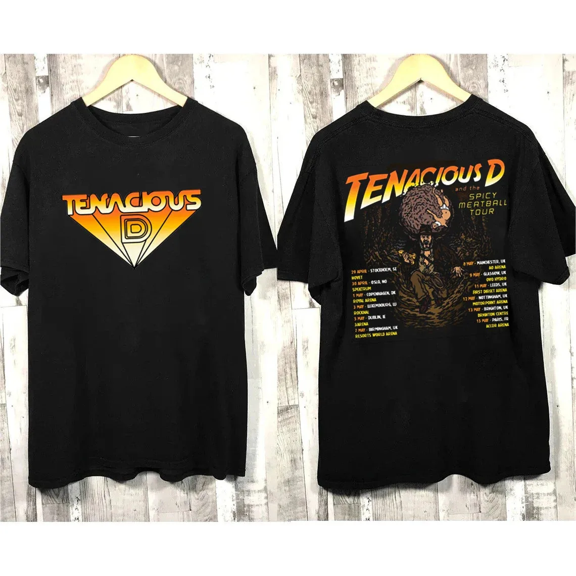 Tenacious D Spicy Meatball Tour T Shirt Full Size S-5XL FH56