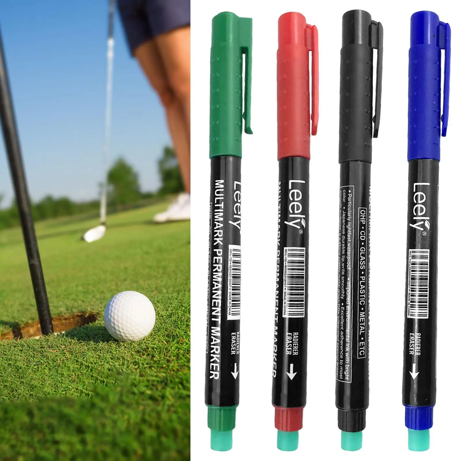 Quick Dry Paint Marker Pens Assorted Color Fine Tip for Golf Ball Custom Marks and Stamps