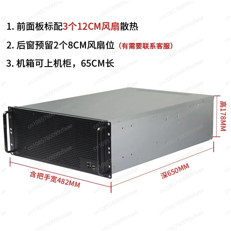 4U large capacity storage chassis 19 disk expansion, support EATX dual main board