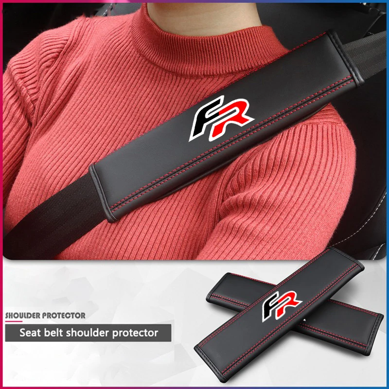 Fashion Car Safety Belt Shoulder Strap Adjustable Protection Pad For Seat FR Ibiza Leon Altea Exe 5f Mk2 Mk3 TARRACO Accessories