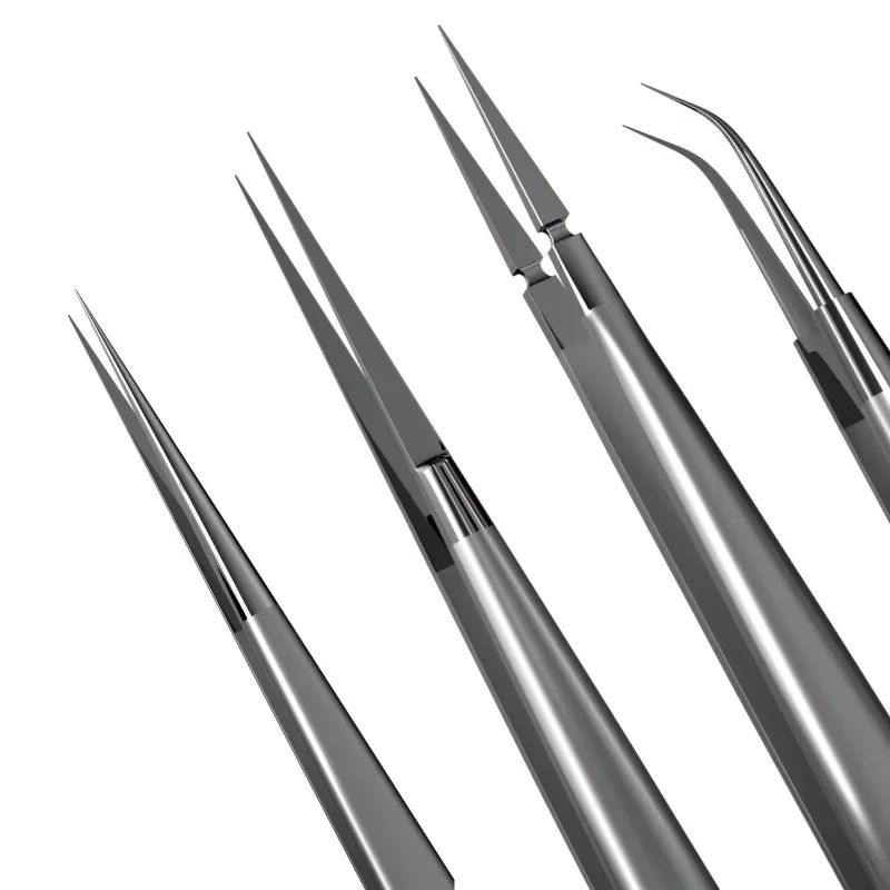 I2C NS(01-04) Super Alloy Tweezers Phone Circuit Repair Hand Tool Non-magnetic Stainless Steel Flying Wire Forceps Repair Tool image 2