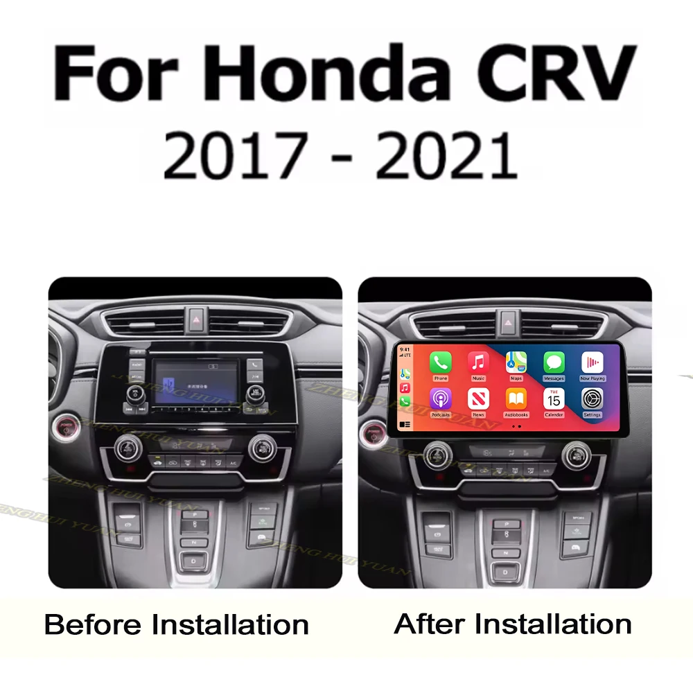 Android 16 12.3 inch For Honda CR-V CRV 2017-2021 Car Radio Multimedia Video Player Navigation GPS Auto Carplay Bluetooth WIFI