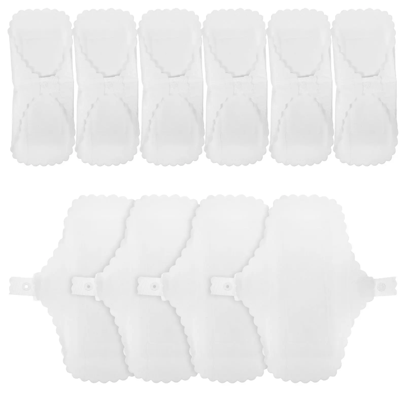 

10pcs Waterproof Menstrual Cloth Cotton Pads 180mm Reusable Washable Liners Women Girls Sanitary Towels Care