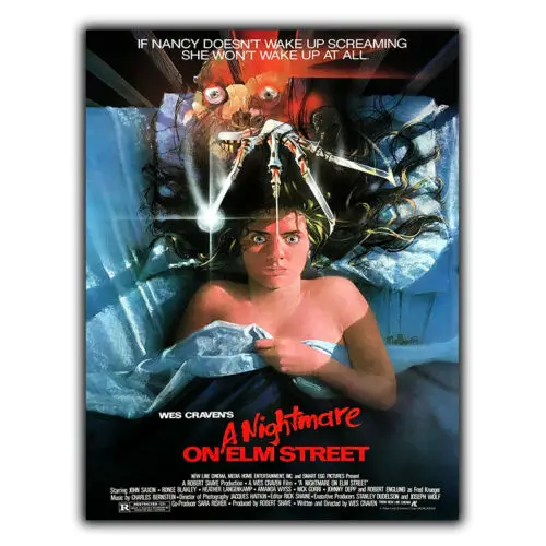 1w,A Nightmare on Elm Street SIGN METAL WALL PLAQUE cinema room man cave print-tin sign