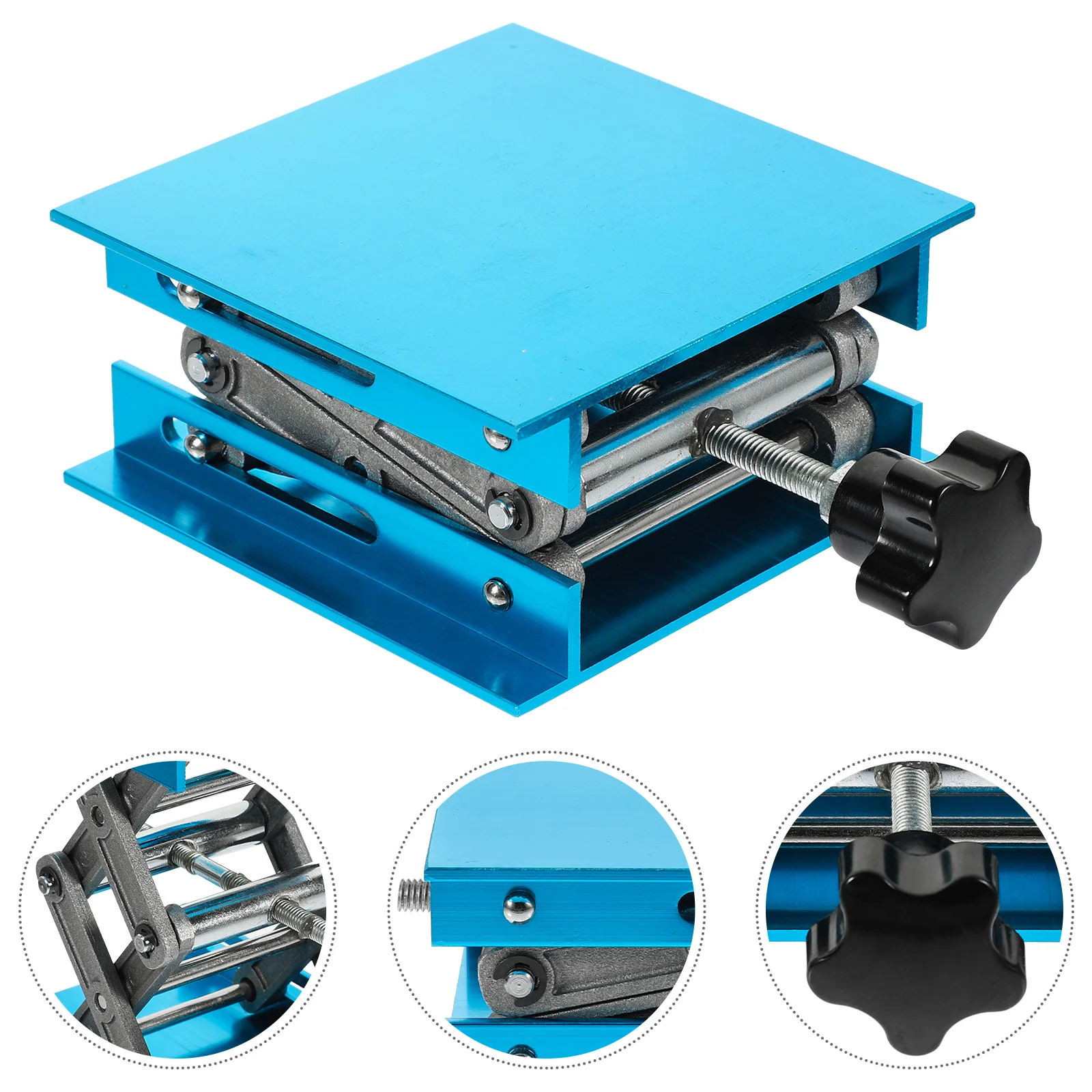 Stands Laboratory Lifting Table Monitor Lifter Bracket Headphone Blue Aluminum Alloy Scissor Jack