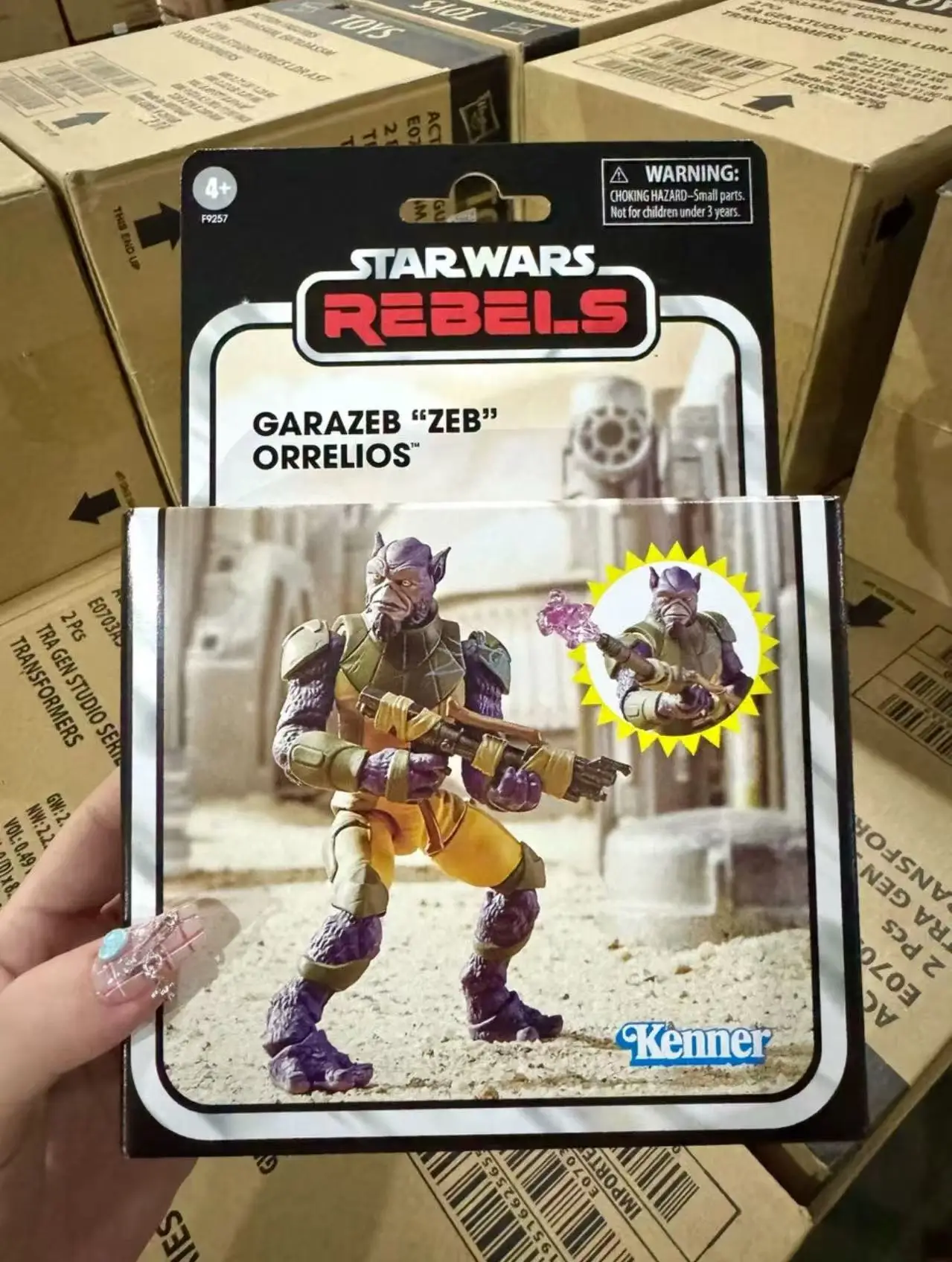

Hasbro Star Wars Rise of The Rebels Animated Edition 3.75 Inches Zeb Aurelios Actuated Doll Figure
