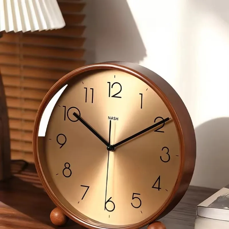 Reloj de Madera Sólida  Estilo Vintage  Lujo Ligero para Sala  Estar, Nuevo Reloj Colgante para el Hogar, Reloj  Escrito