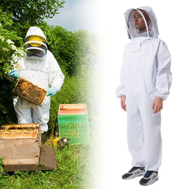 

Full Body Beekeeping Clothes Professional Beekeepers Clothes Protection Beekeeping Suit Safty Veil Unisex Children Protective