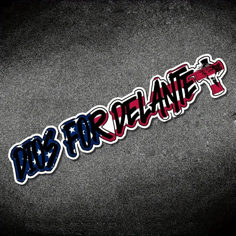 1 قطعة DIOS لديلانتي ملصق عبر نمط متعدد الألوان لاصق مائي للدراجات النارية سيارة ديكور