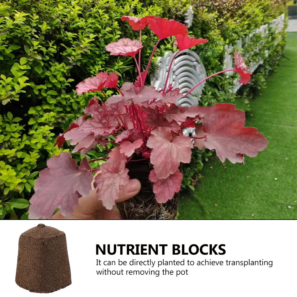 

20pcs Seedling Blocks 30x30x40mm Nutrient Soil Gardening Supplies Balcony Flowers Hydroponic Growing Medium Vegetable