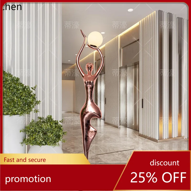

CZ Art Human Figure Ornament Creative Home Living Room Entrance Sales Office Figure Sculpture