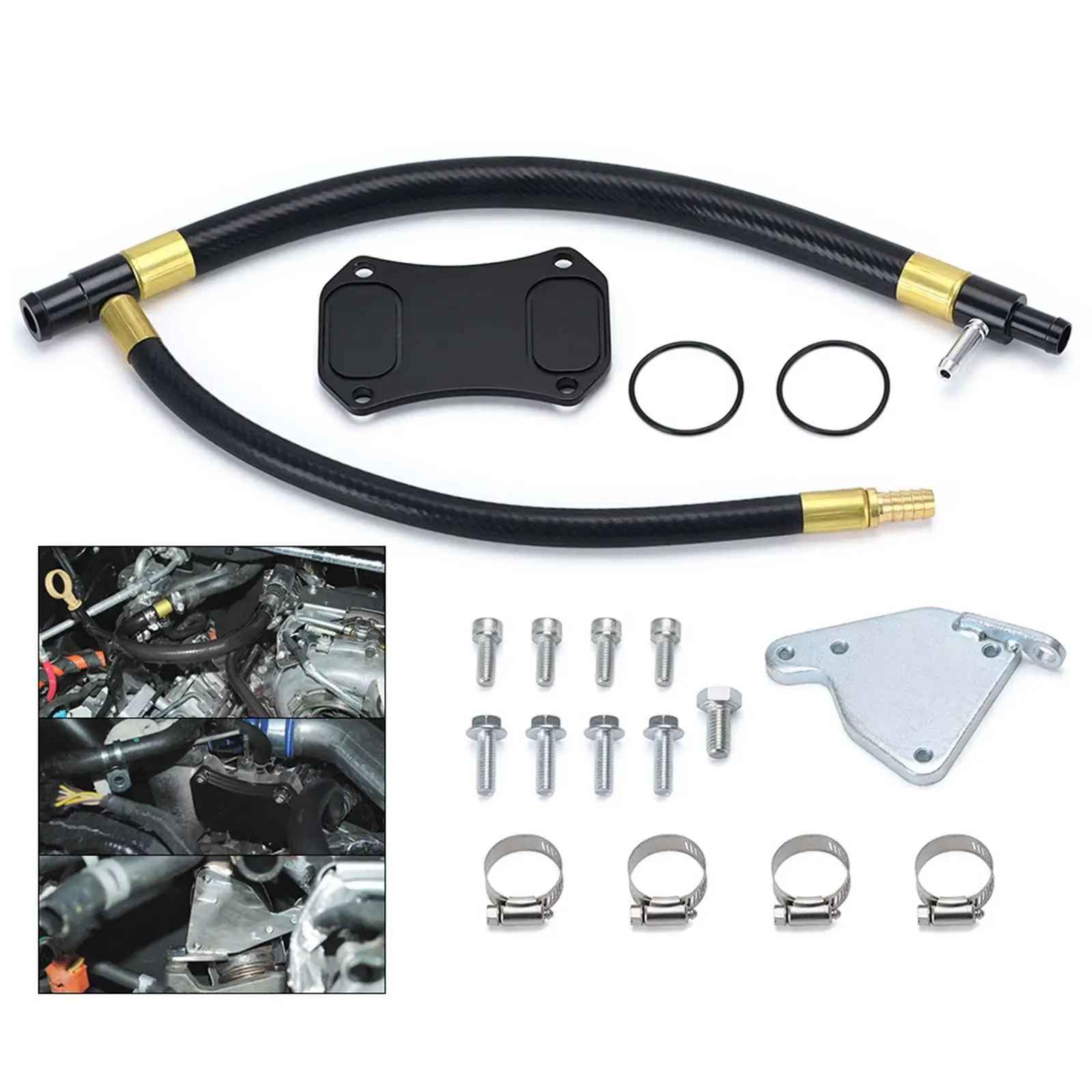 Valve Cooler Kit Repair Removal Kit for Duramax Lml Diessl 2011-2015