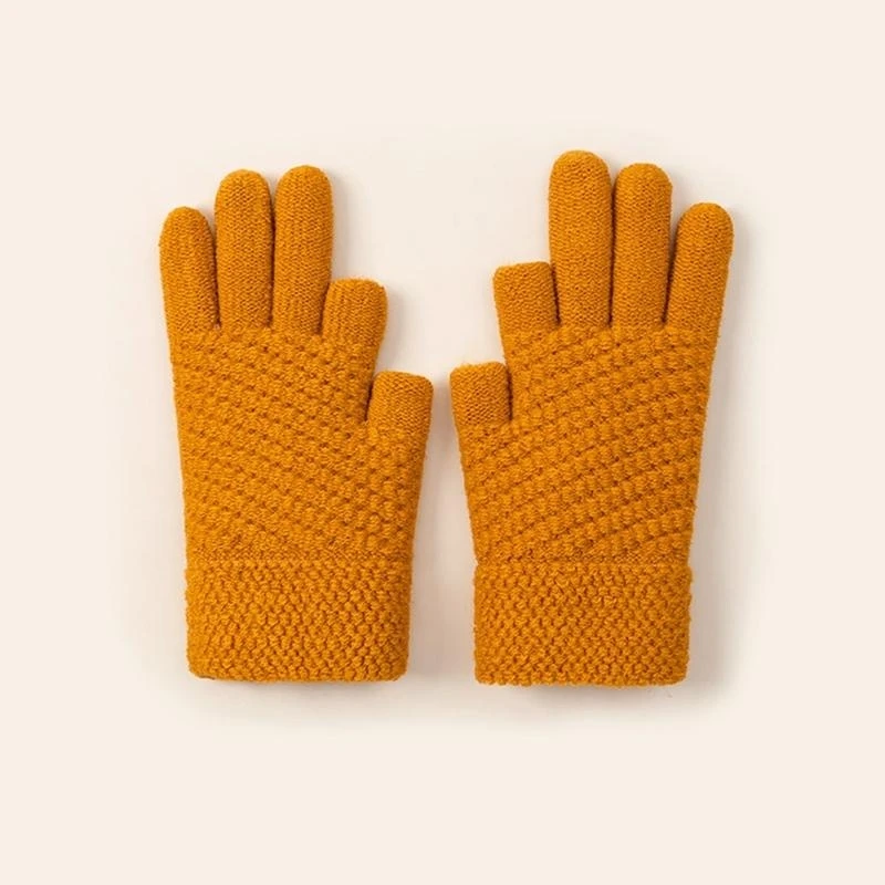 

652F Unisex Winter Thicken Gloves Full Finger Thermal Gloves for Outdoor Cycling