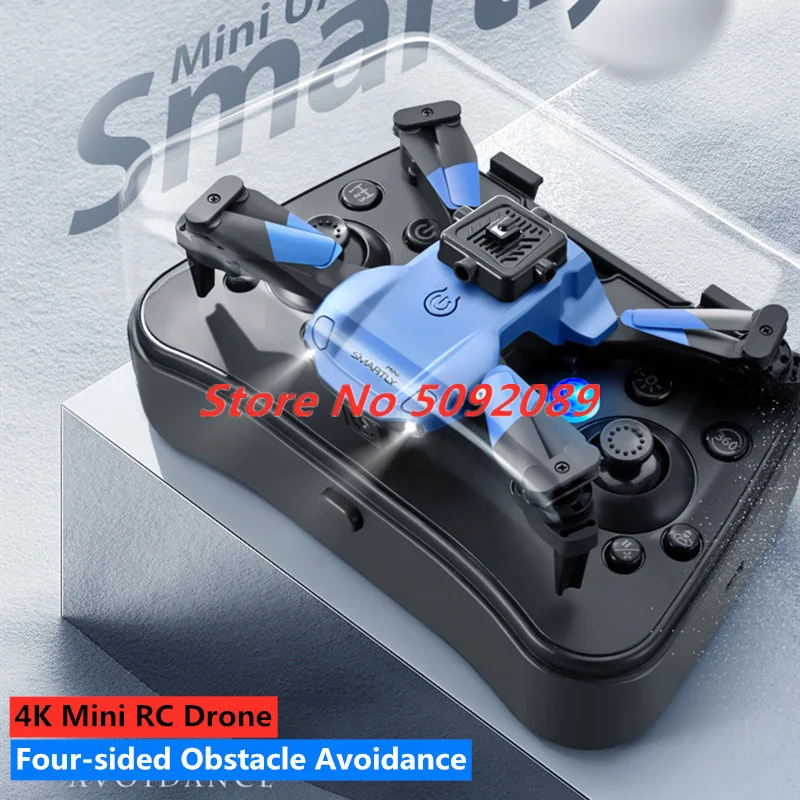 4K Mini Four-sided Obstacle Avoidance Drone WIFI FPV Height Hold RC Quadcopter Pocket Drone Obstacle Avoidance Toy Boy Kid Gift