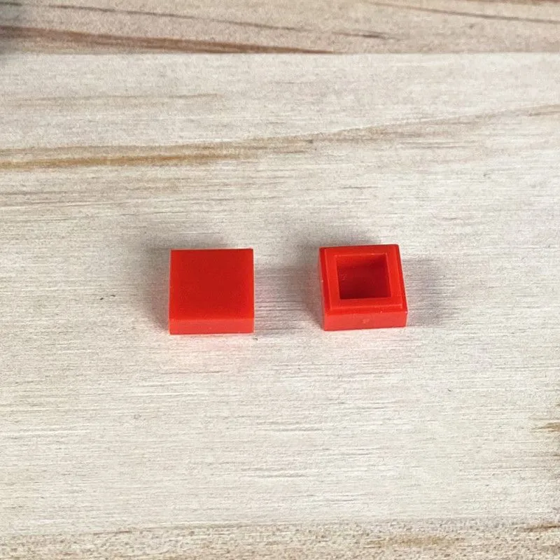 200PCS 1x1 Ziegel Flache Fliesen Glatte 1*1 Bausteine DIY Pädagogisches Kreative Teile Spielzeug für Kinder kompatibel 3070