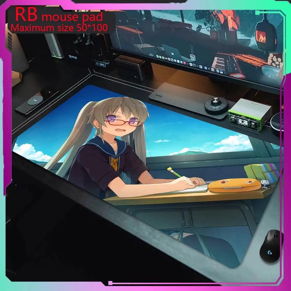 Anime MousePad Aokana Four Rhythm Across the Blue Mouse Pad Electronic game mouse pad with anti slip and wear-resistant size