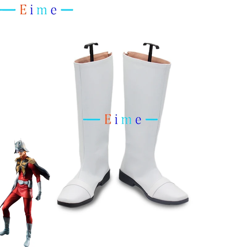 

Char Aznable Cosplay Shoes Anime Accessories PU Leather Shoes Halloween Carnival Boots Cosplay Props Custom Made