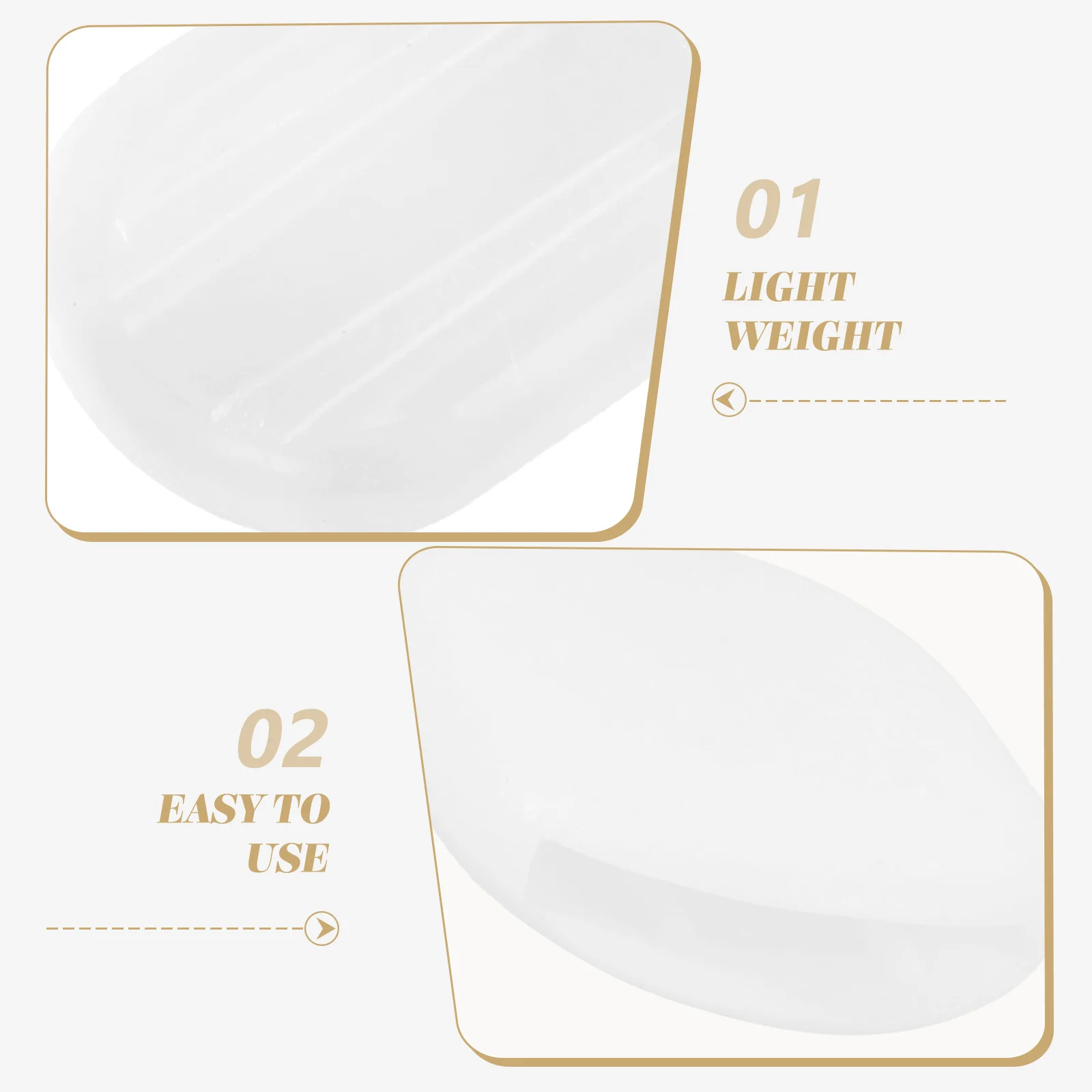 

40Pcs Lightweight Ear Clip Pads Smooth Comfortable Transparent Cushions for Clip on Earrings Skid-Resistant Pain-Proof Ear Clamp