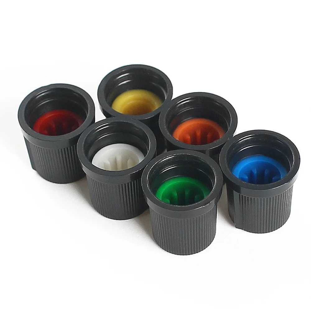 30 قطعة WH148 AG3 الجهد مقبض الباب غطاء 15*15 مللي متر البلاستيك المقابض عدة أبيض/أزرق/أخضر/برتقالي/أحمر/أصفر 6 قيمة * 5 قطعة = 30 قطعة