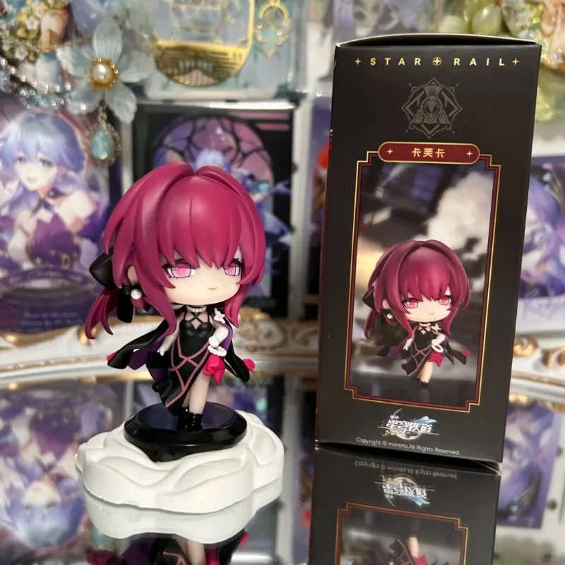 

Genuine Honkai Star Rail Train Welcome Tea Party Action Figure Q Version Doll Peripheral Collectible Model Toy Ornament Gift