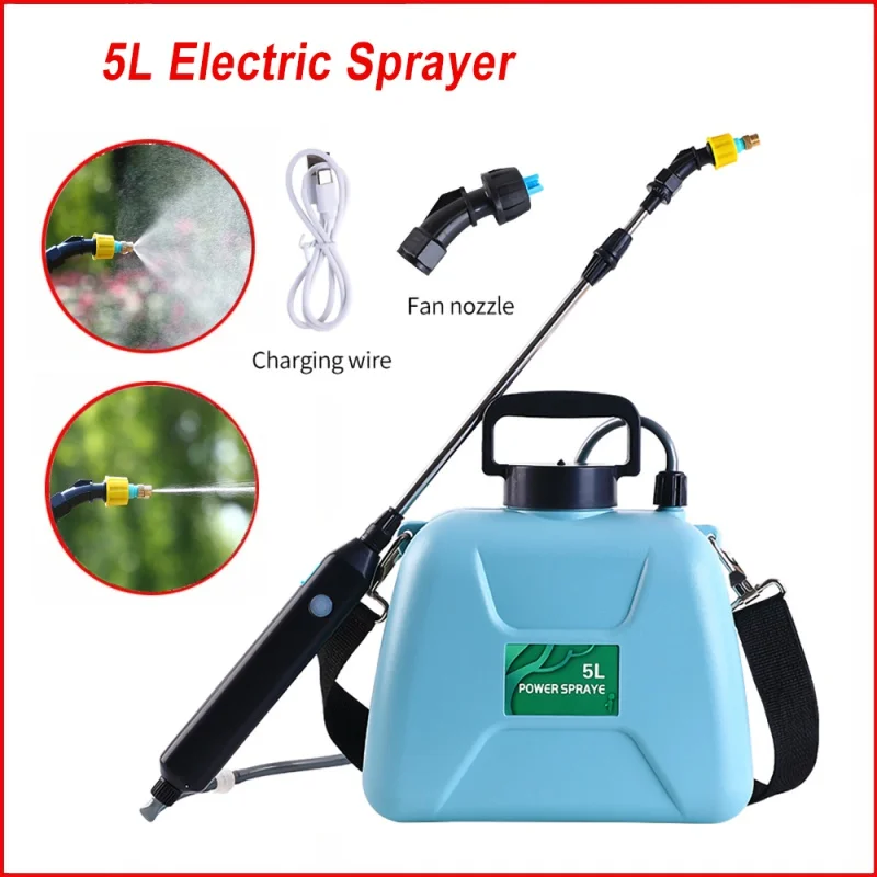 

5L Electric Sprayer 2400mAh Rechargeable Lithium Battery Garden Sprayer Smart Agricultural Disinfection Pesticide Dispenser