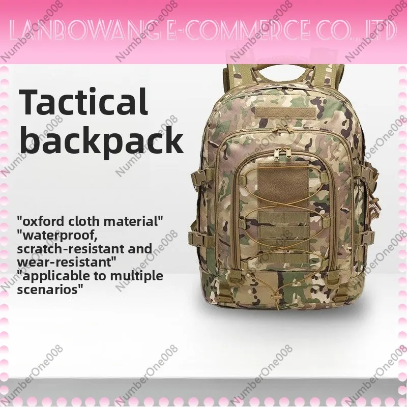 Camouflage Large Capacity Tactical Backpack Outdoor Hiking Camping Trekking Backpack Durable Hunting Travel Shoulde Bag