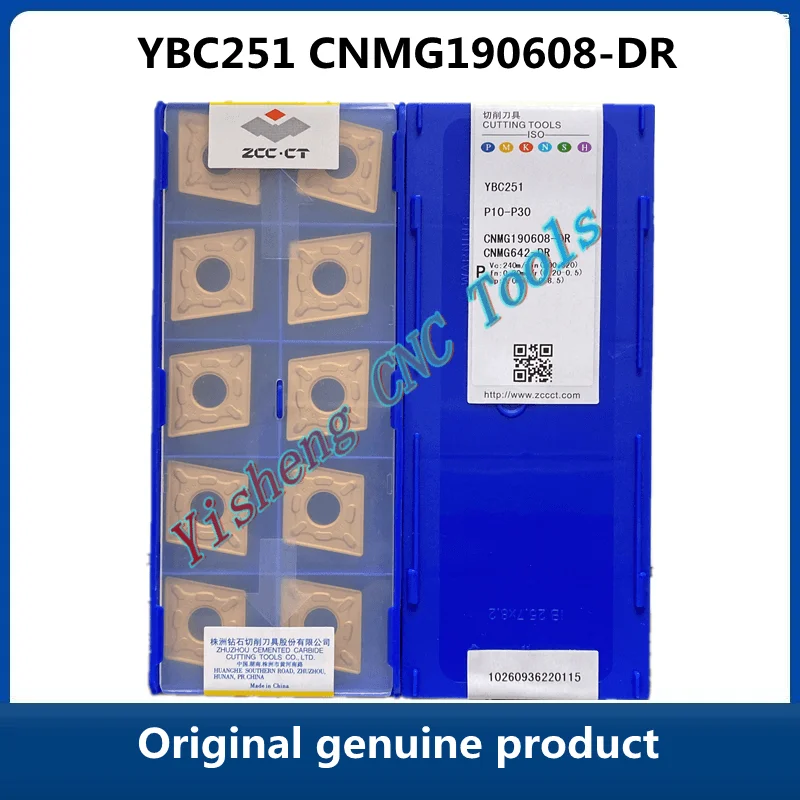 

FREE SHIPPING Original ZCC CT CNC turning inserts YBC252 YBD152 CNMG190608-DR YBC351 YBC251