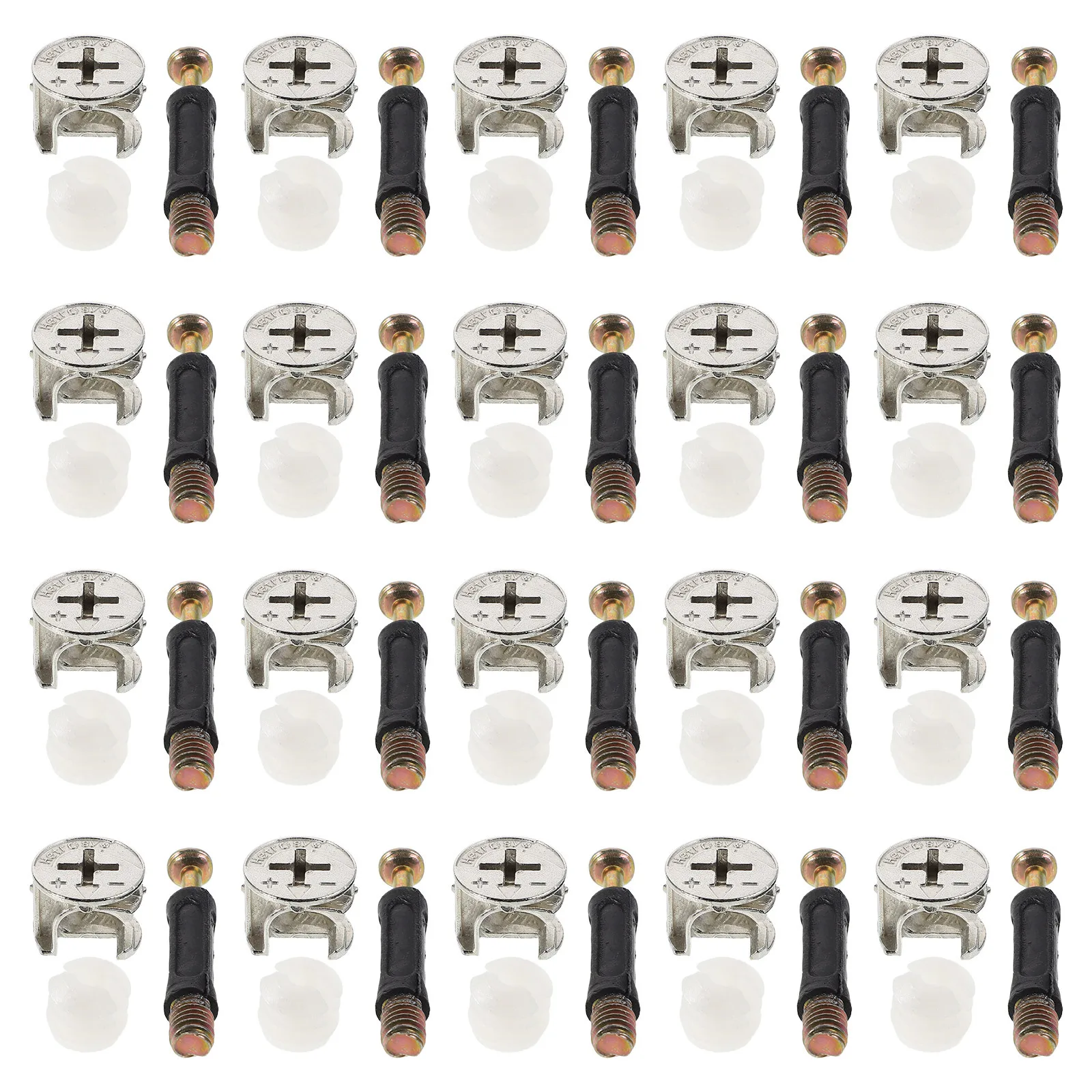 

1Set Furniture Wardrobe Connection Hardware Fastener Kit Embedded Rods Thickened Eccentric Wheels for Cabinet and Drawer