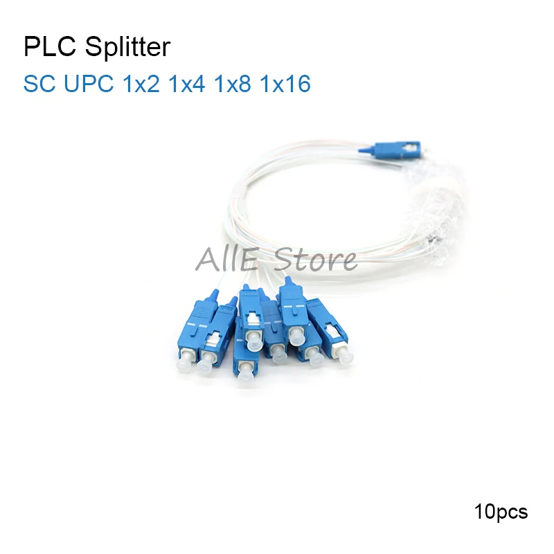 

SC/UPC PLC Splitter, 1x2, 1x8, 1x16, SM Single Mode, 0.9mm, G657A1, LSZH PVC, FTTH Fiber Optic Splitter,Free Shipping 10 Pcs Lot