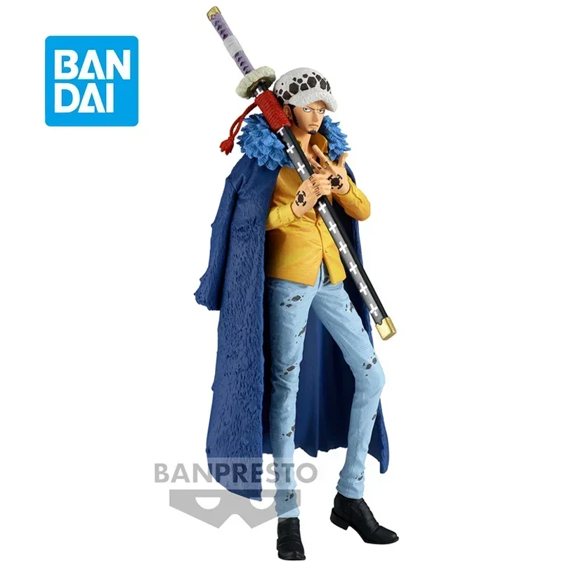 Original Bandai KOA One Piece Trafalgar D. Water Law King of Artist Collection Ornaments Figure Toys Birthday Gift  23Cm