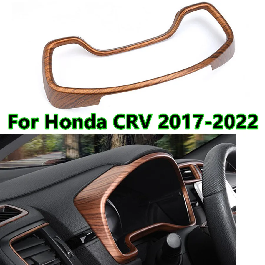 

Wood Grain Console Dash Panel Cover Trim Fit For Honda CRV CR-V 2017-2022