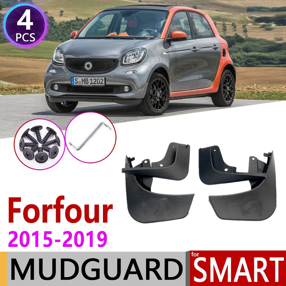 

Front Rear Car Mudflap for Smart Forfour W453 453 2015~2019 Fender Mud Guard Flaps Mudguard Accessories 2016 2017 2018 2nd 2 Gen