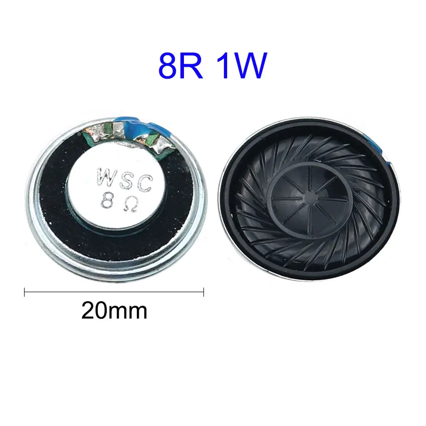 YuXi 1pcs 8R 8 Ohm 1W Horn Loud Speaker 20mm 23mm 26mm 30mm 32mm 36mm 40mm 45mm 50mm 57mm 66mm 77mm Diameter Loudspeaker