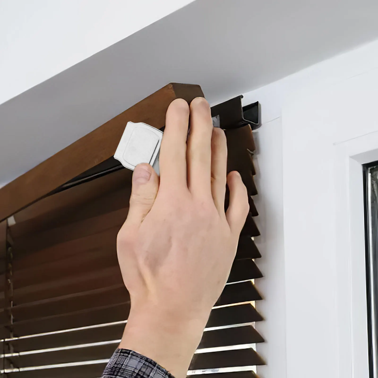 6 قطعة قبعات نهاية مسار الستار الفولاذ المقاوم للصدأ تأمين صالح لا أدوات المطلوبة ل جدار سقف جبل أطراف قضيب الستارة الزخرفية