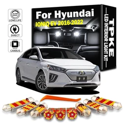 TPKE 13Pcs Interior Map Dome Light LED Bulb Kit Canbus For Hyundai IONIQ EV 2016 2017 2018 2019 2020 2021 2022 Car Accessories