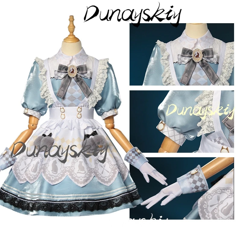 Festa de chá nikki cosplay anime infinito nikki traje peruca bonito lolita vestido uniforme feminino personalizado roupa de festa de halloween