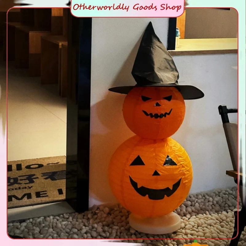 

In Stock 100cm Halloween DIY Pumpkin Courtyard Decorations With Lights: Nighttime Festive Ambience Ornaments Gifts & Toys
