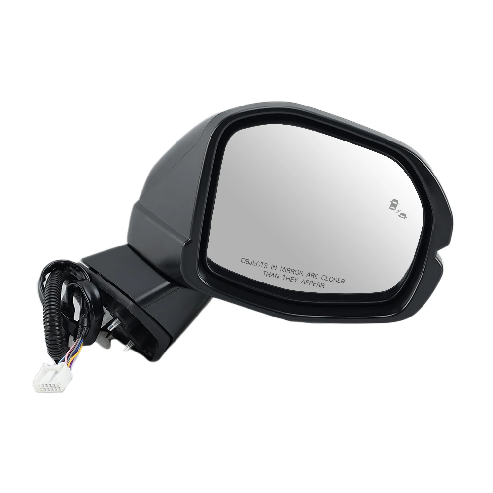 9 Wire Side Rearview Mirror Assembly For Honda CRV 2023 2024 2025 Black Blind Spot Power Folding Rearview Mirror Car Accessories