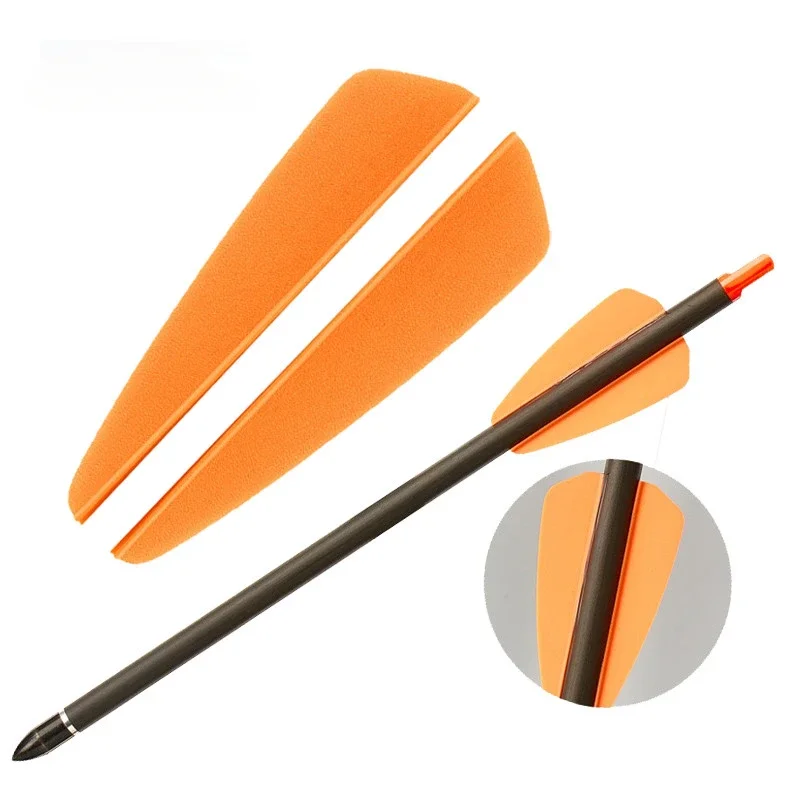 36pcs Archery Plastic Arrow Vanes 2'' TPU Fit Arrows Bolts Shooting Archery Fleching Arrow Accessories