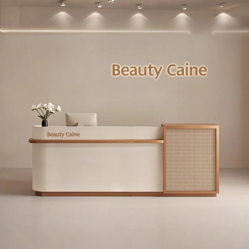 

Wood Modern Reception Desks Shop Beauty Luxury Bar Hotel Restaurant Reception Desks Company Comptoire Accueil Lounge Furniture