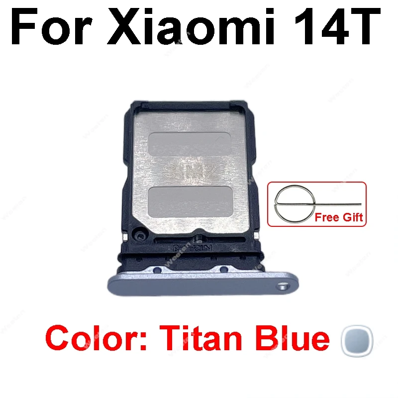 

Для Xiaomi 14T Pro держатель лотка для SIM-карты адаптер гнездо для SIM-карты лоток для SIM-карты запасные части