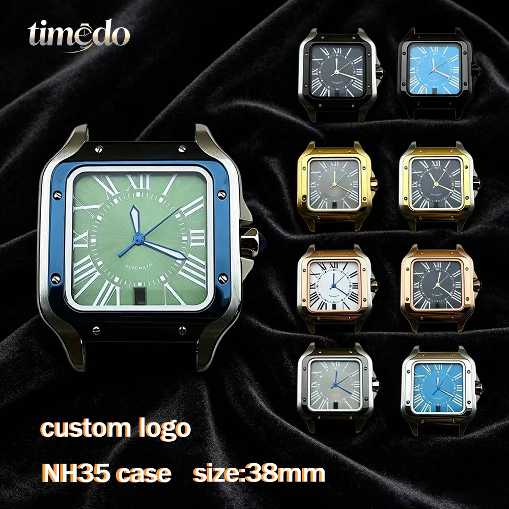 nh35-case-38mm-stainless-steel-case-nh35-dial-27mm-dial-custom-logo-men's-watch-suitable-for-nh35-movement-watch-accessories