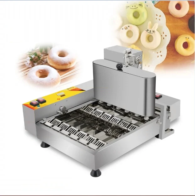 Automatic Donuts Making Machine with 25mm Molds Fryer Kitchen Appliances Electric Bagel Donut Makers Snack Equipment Bakery