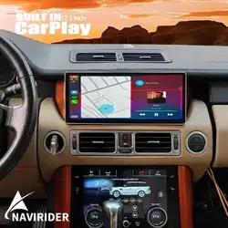 12.3inch Android 15 Carplay For Land Range Rover V8 L322 2010 Car Radio Qled Screen Multimedia Video Player GPS Navigation HU