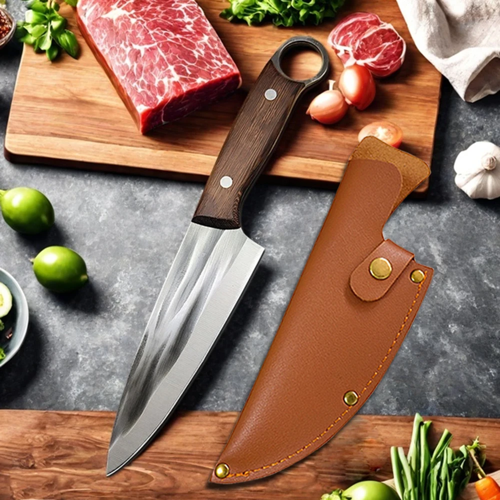 Japanische Kochküche, Fleischbeil, Metzgermesser, Ausbeinen, Schneiden, Sushi, Grillen, Schneiden mit Scheide