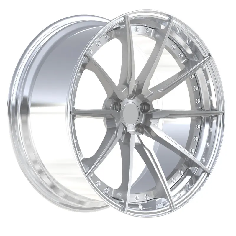 

Custom Chrome 2-piece Forged Aluminum Alloy Wheels 17 18 19 20 Inch Wheel Rims 5x112 5x120 5x114.3 Wheel Rims