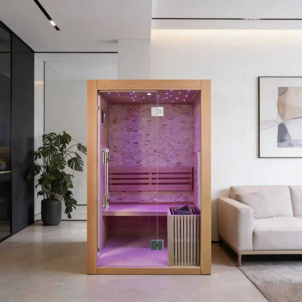 Sauna Room Household Full Body Sweat Steam Room Household Wood Steam Room Villa Dry Wet Steam Customization