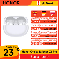 Global Version Honor Choice Earbuds X5 Pro 46dB Adaptive Active Noise Cancellation 40 Hours Long Battery Life Earphone